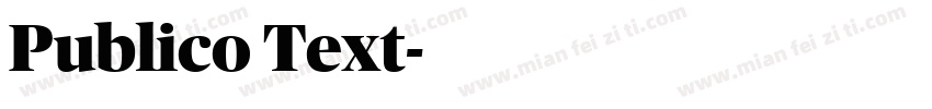 Publico Text字体转换